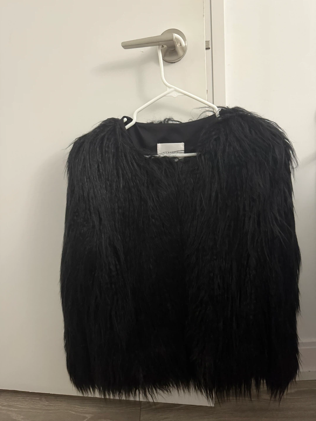 Black Fur jacket.