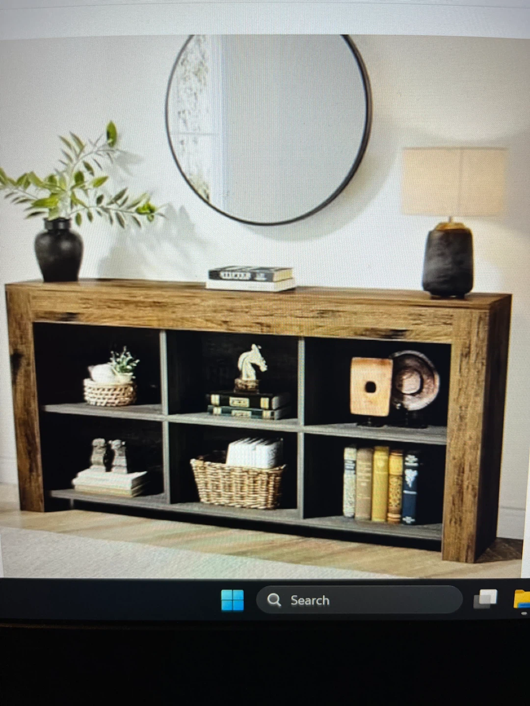 Console Table/TV Stand - Rustic Brown - photo 3