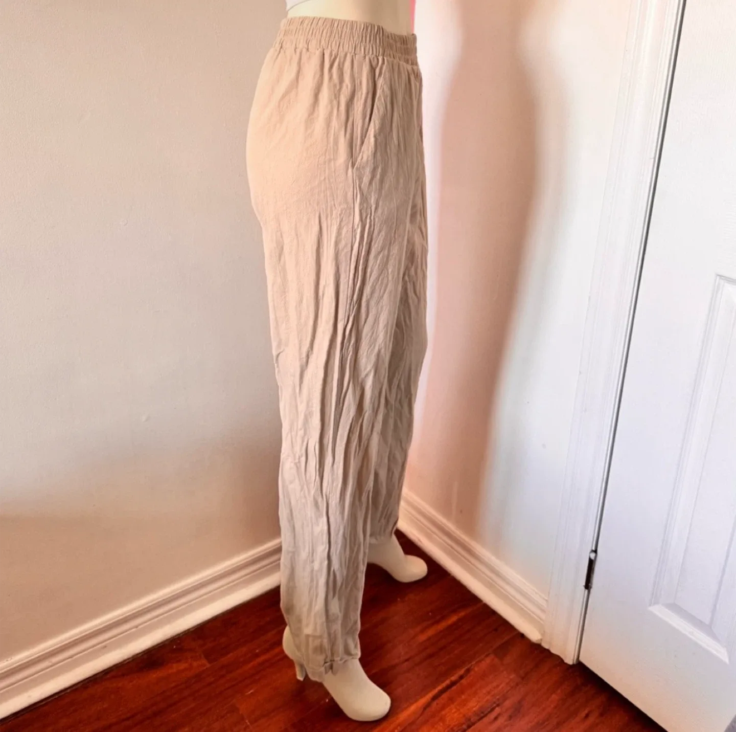 Beige Wide Leg Pants image indicator(2)