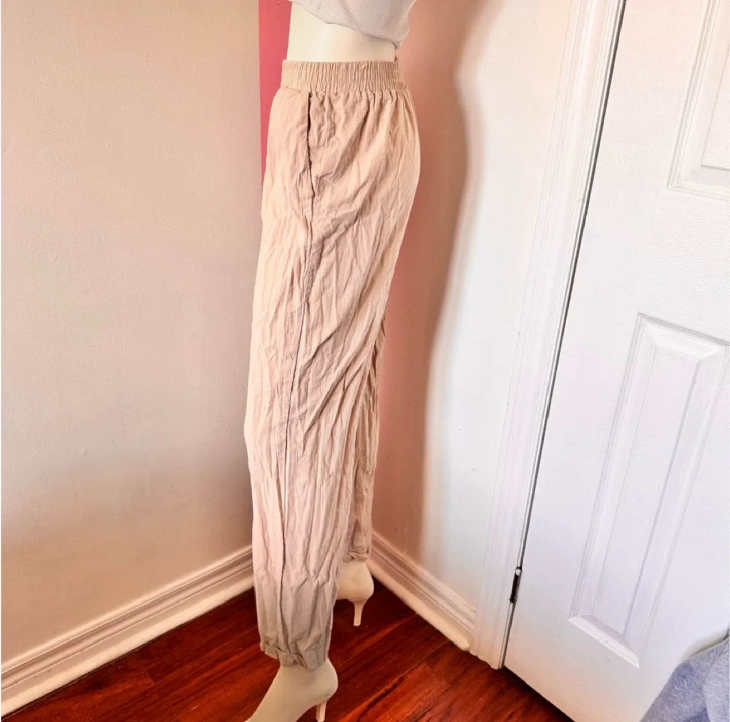 Beige Wide Leg Pants image indicator(4)