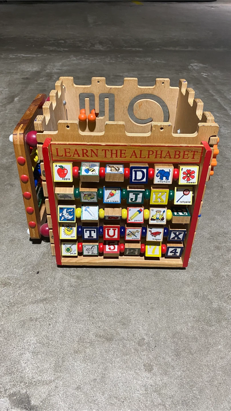 Anatex Wooden Activity Cube
