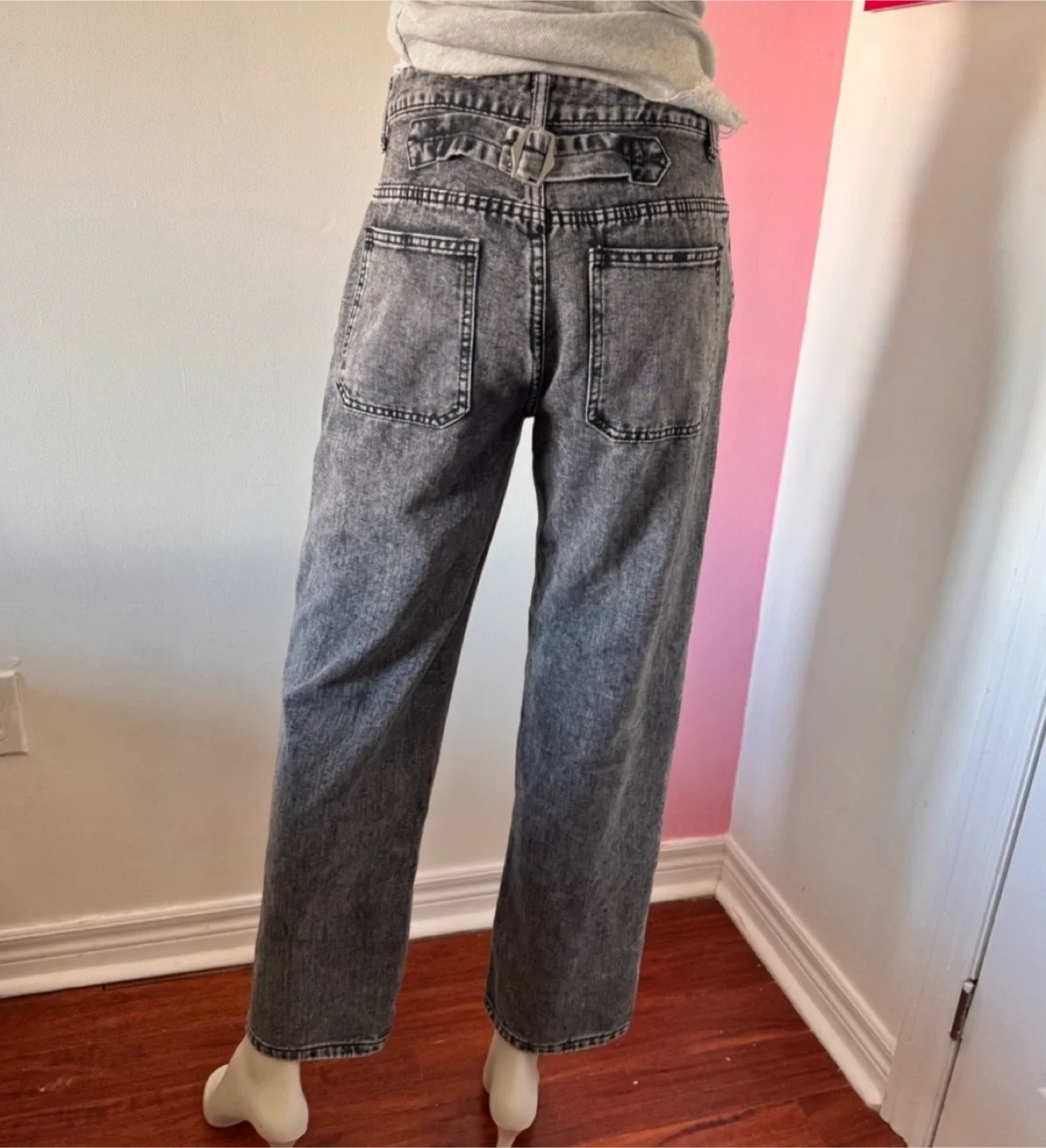 Straight Leg Grey Jeans image indicator(3)