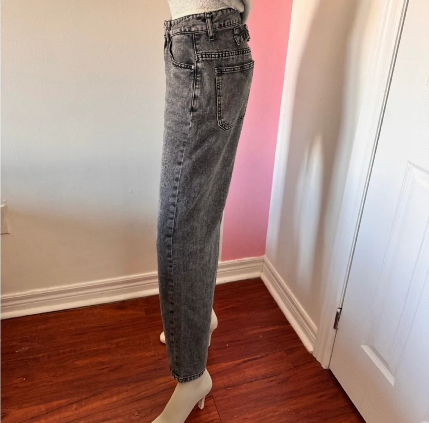 Straight Leg Grey Jeans image indicator(2)