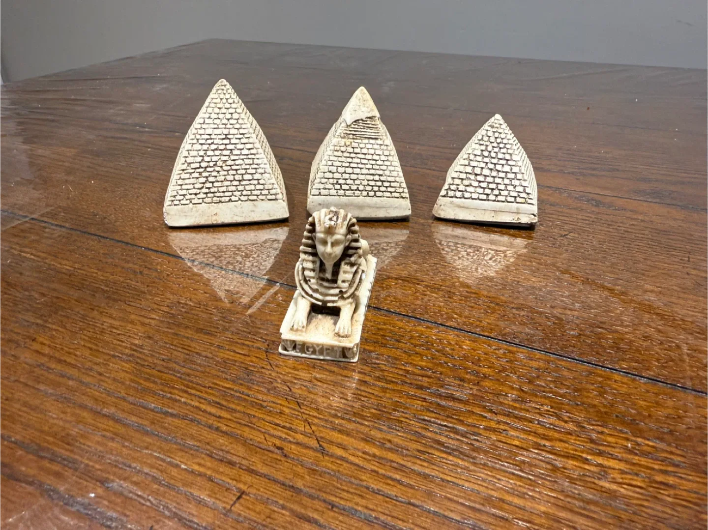 Egyptian Pyramid and Sphinx Figurines Set thumbnail