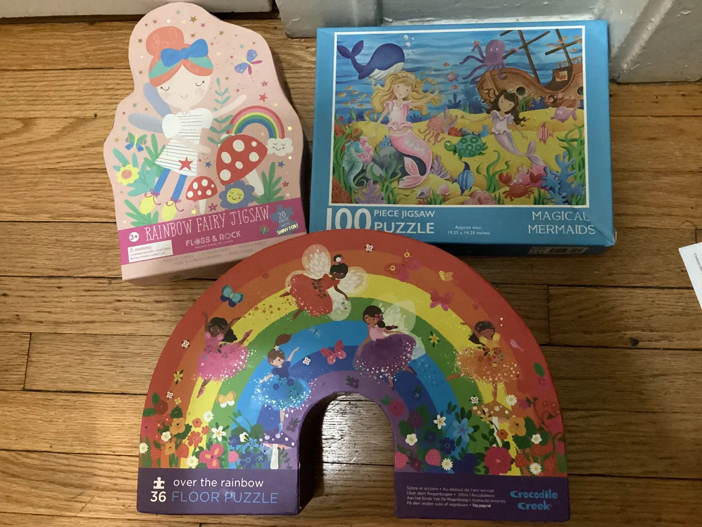 🧡Kids Puzzles Girly - Floss & Rock, Crocodile Creek thumbnail