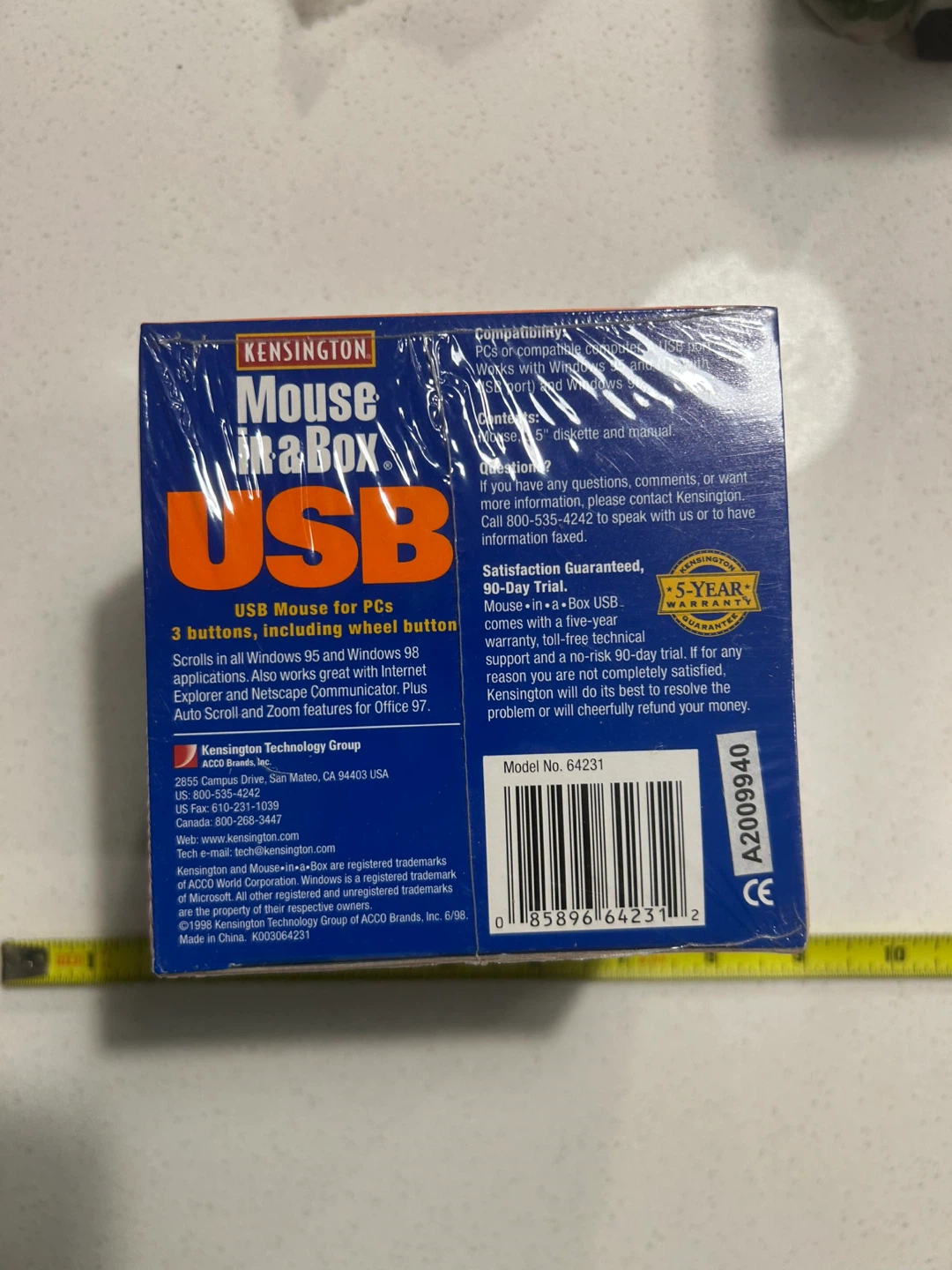 New Kensington Mouse in a Box USB Mouse for PCs - photo 4