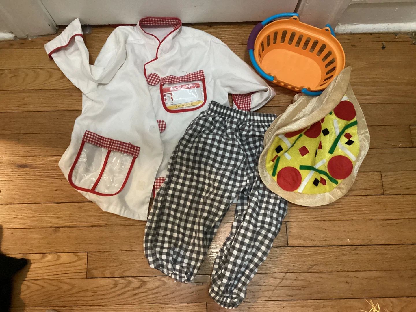 Halloween Chef & Pizza Costume Set 3T