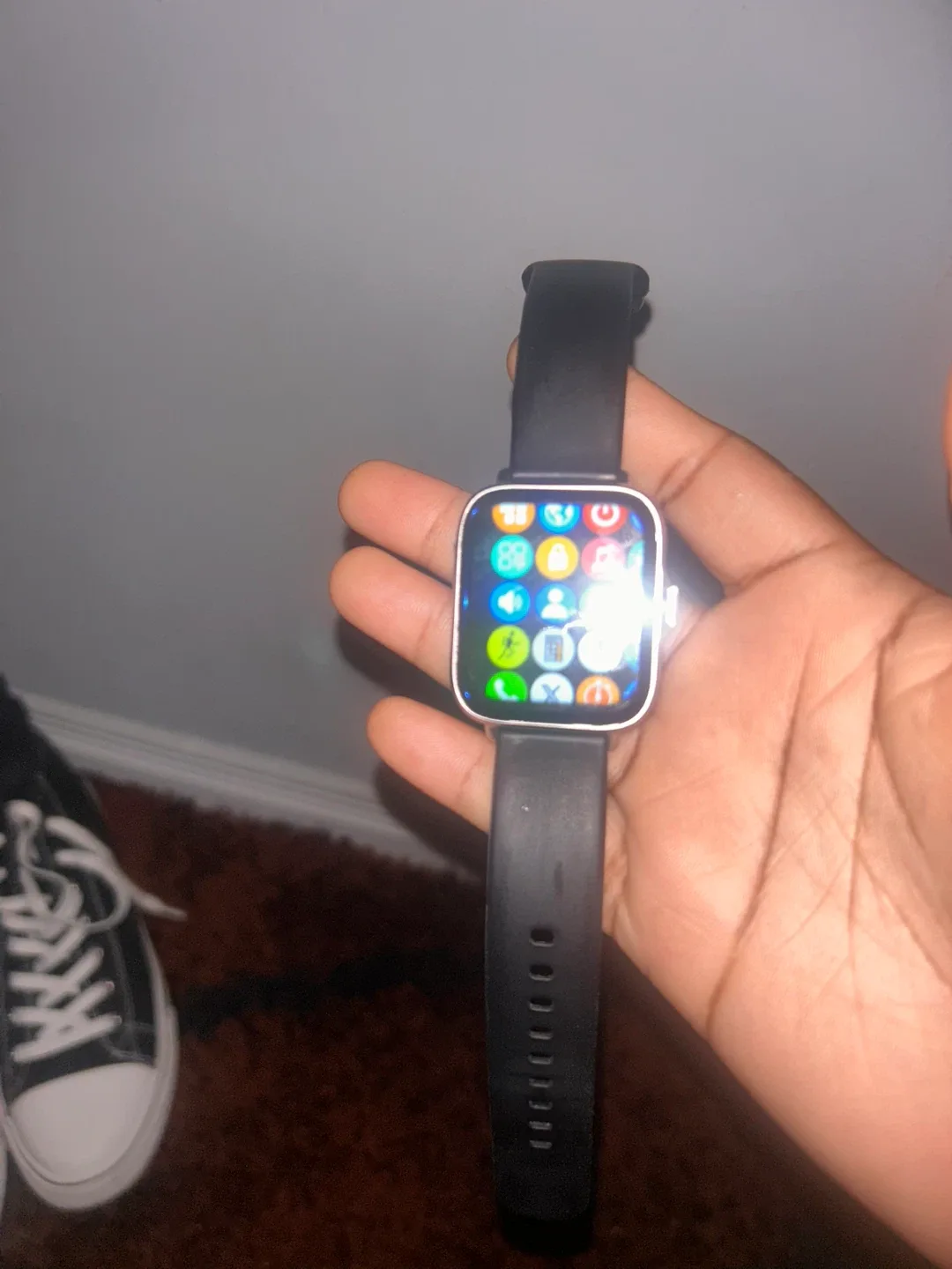 Smart Watch Black Band image indicator(2)