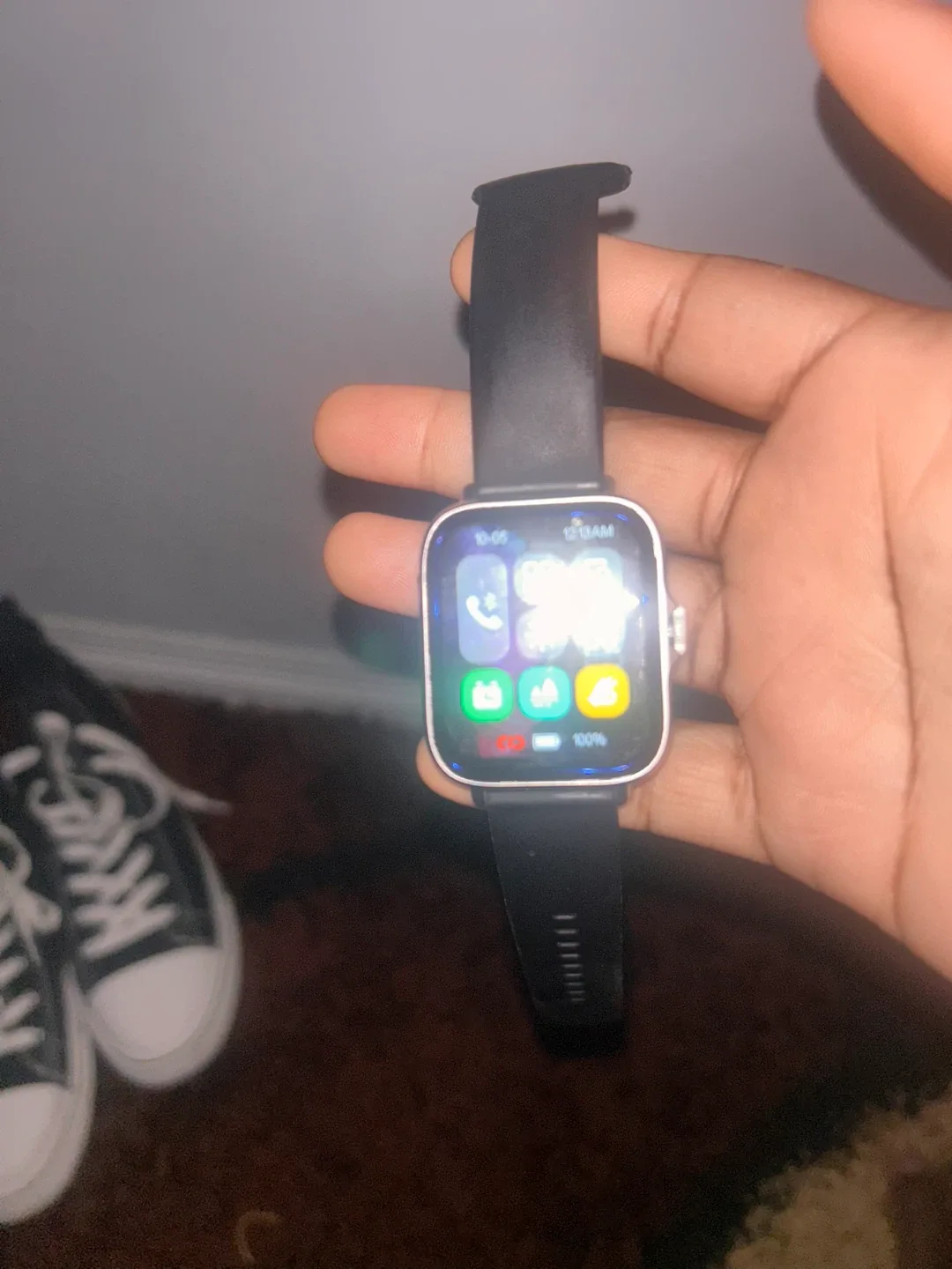 Smart Watch Black Band image indicator(3)