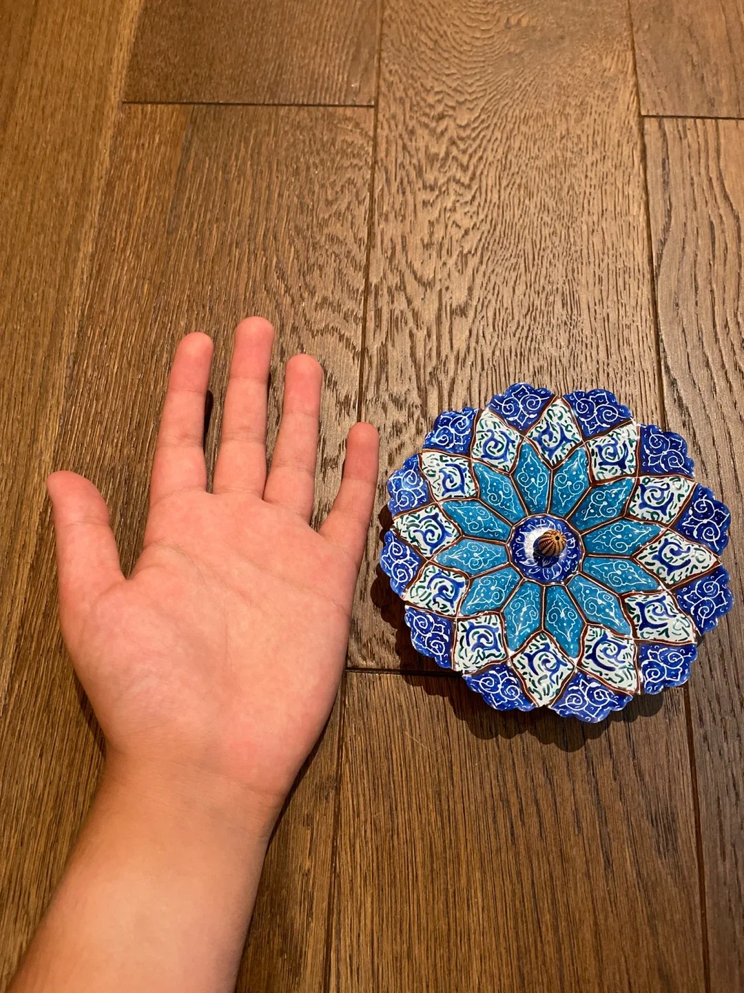 Persian Handcrafted enamelled incense burner image indicator(2)