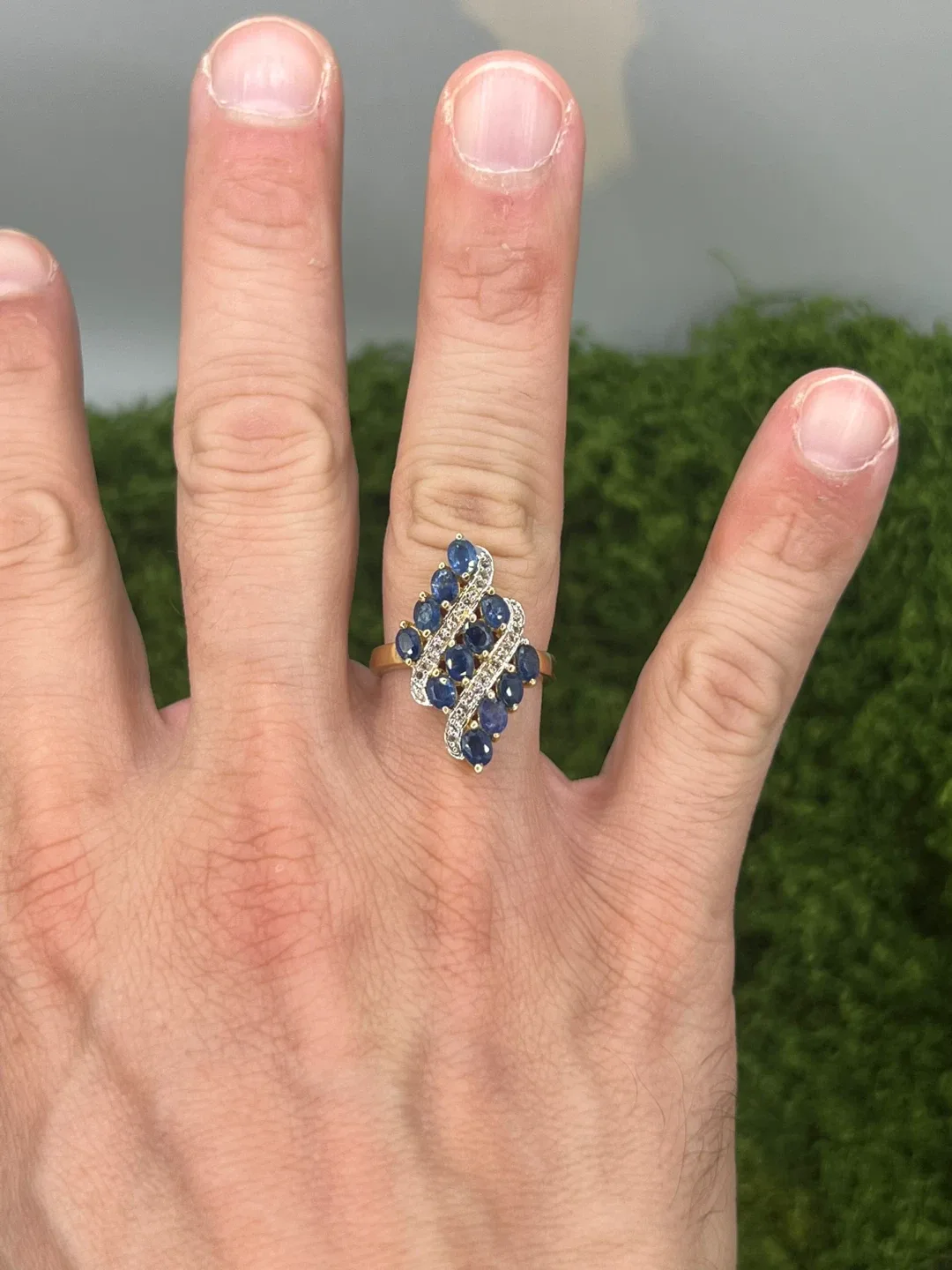 Sterling Silver and Sapphire Ring image indicator(2)