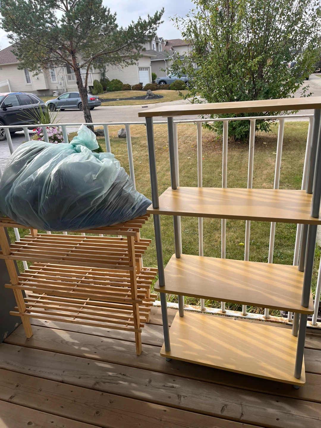 Free clothes and shelves