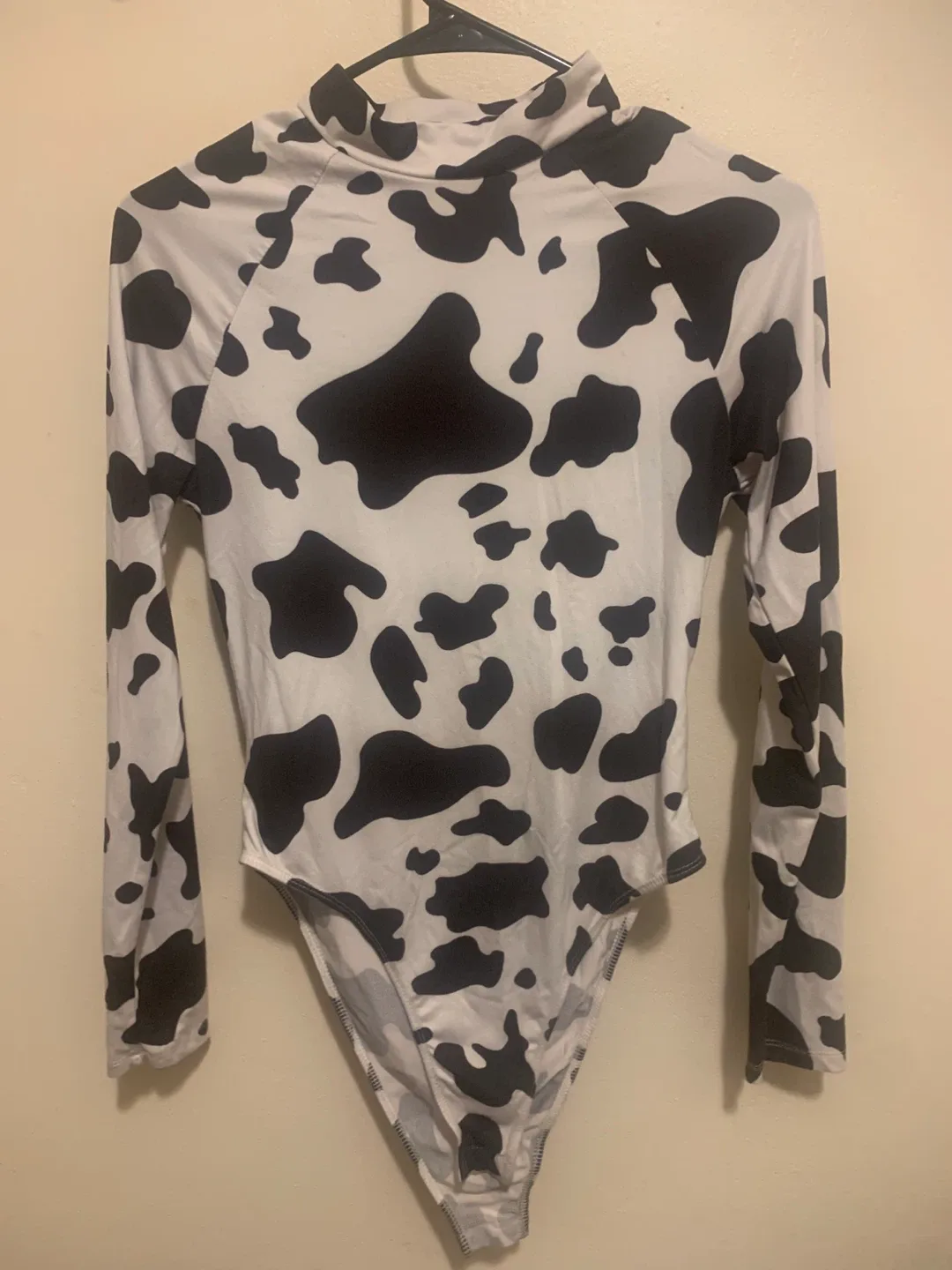 Shein Cow Print Bodysuit Costume 🧡 thumbnail
