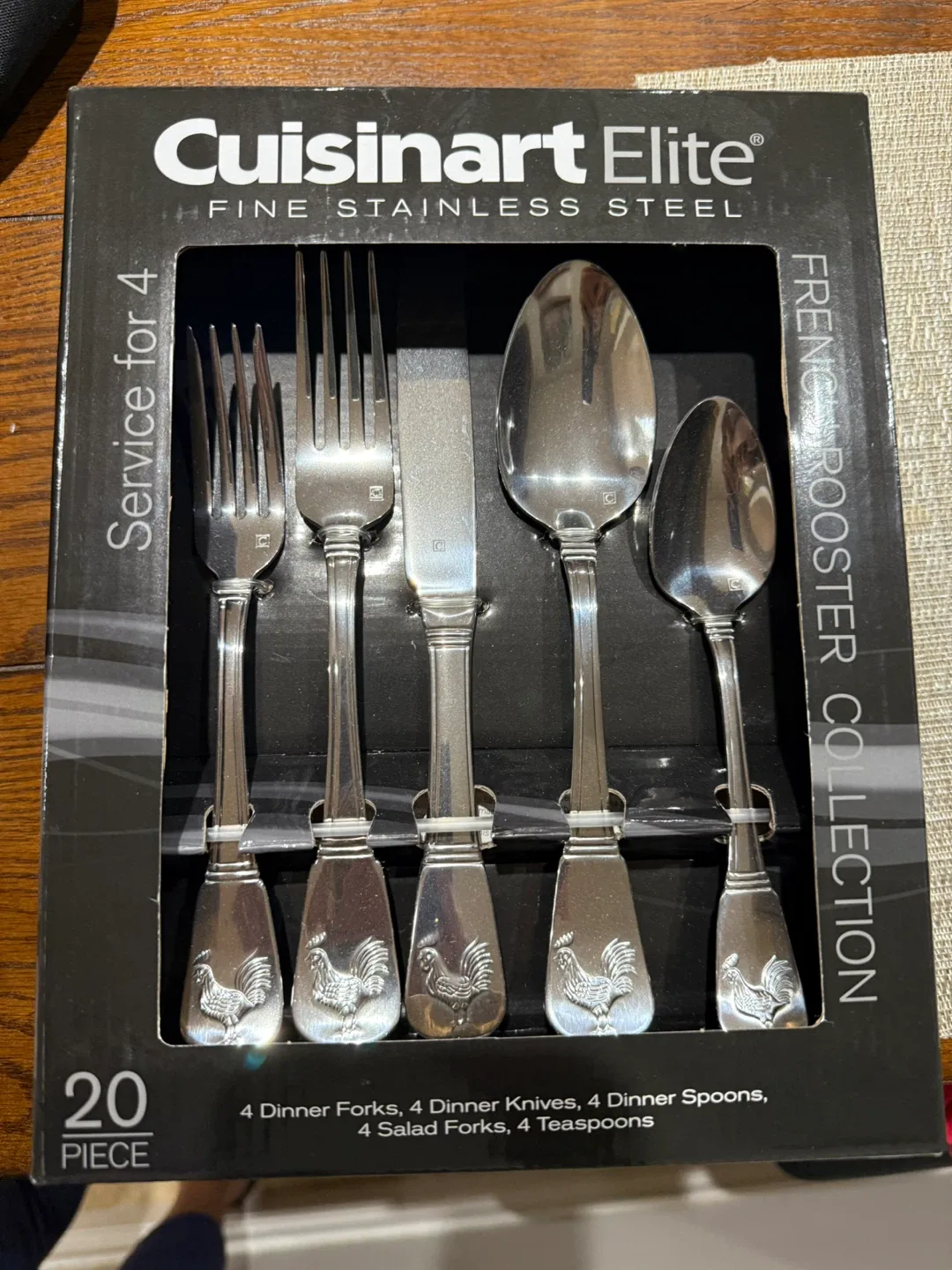 Cuisinart Elite French Rooster 20-Piece Flatware Set thumbnail