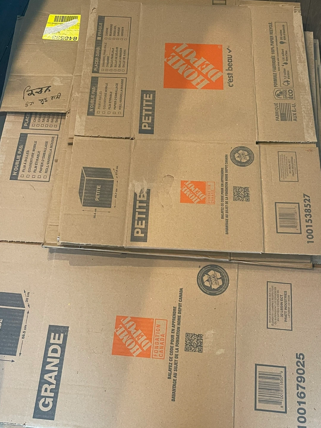 Home Depot Moving Boxes  16 large5 small