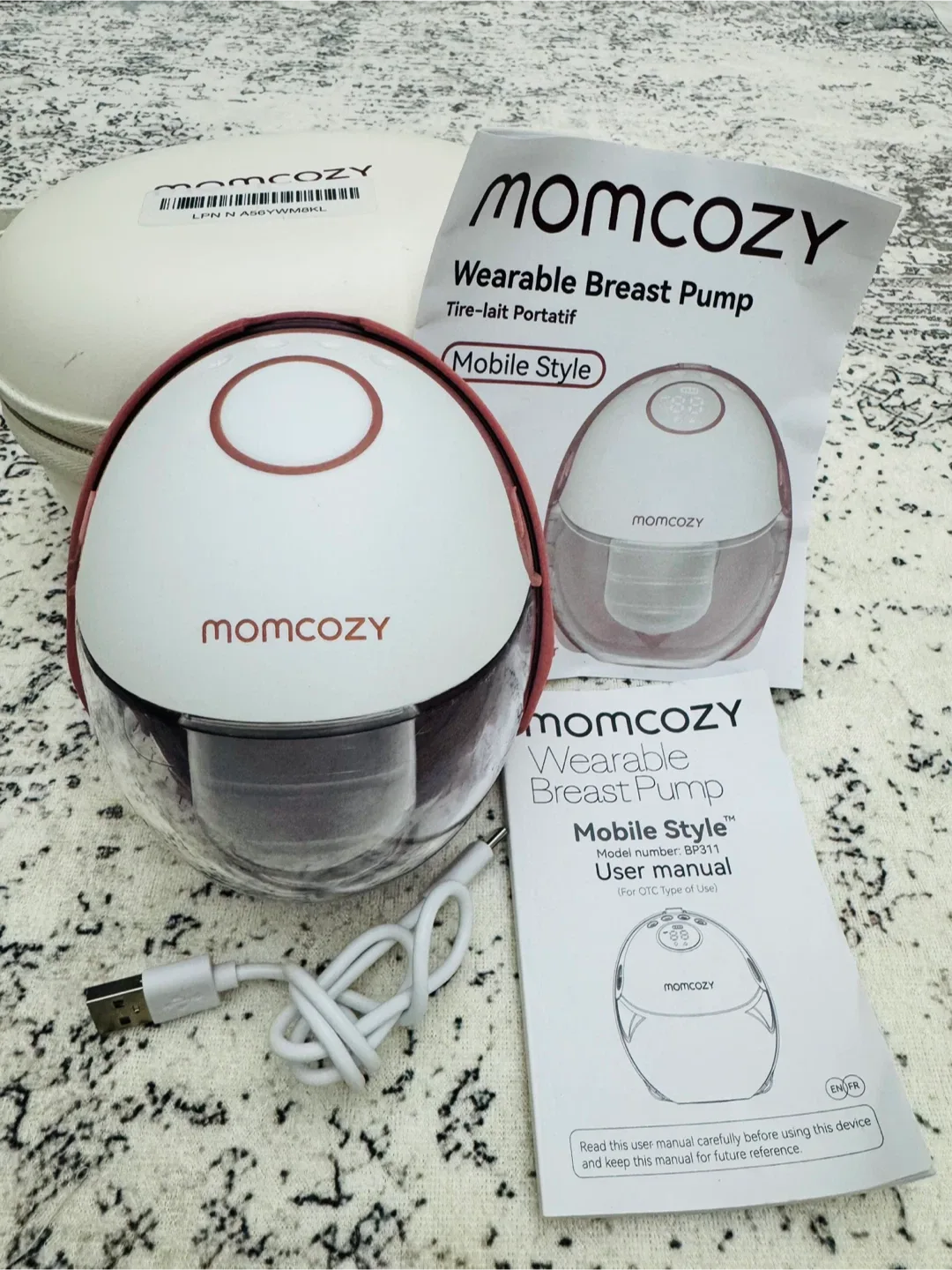 Momcozy M6 Wearable Breast Pump - Pink image indicator(2)