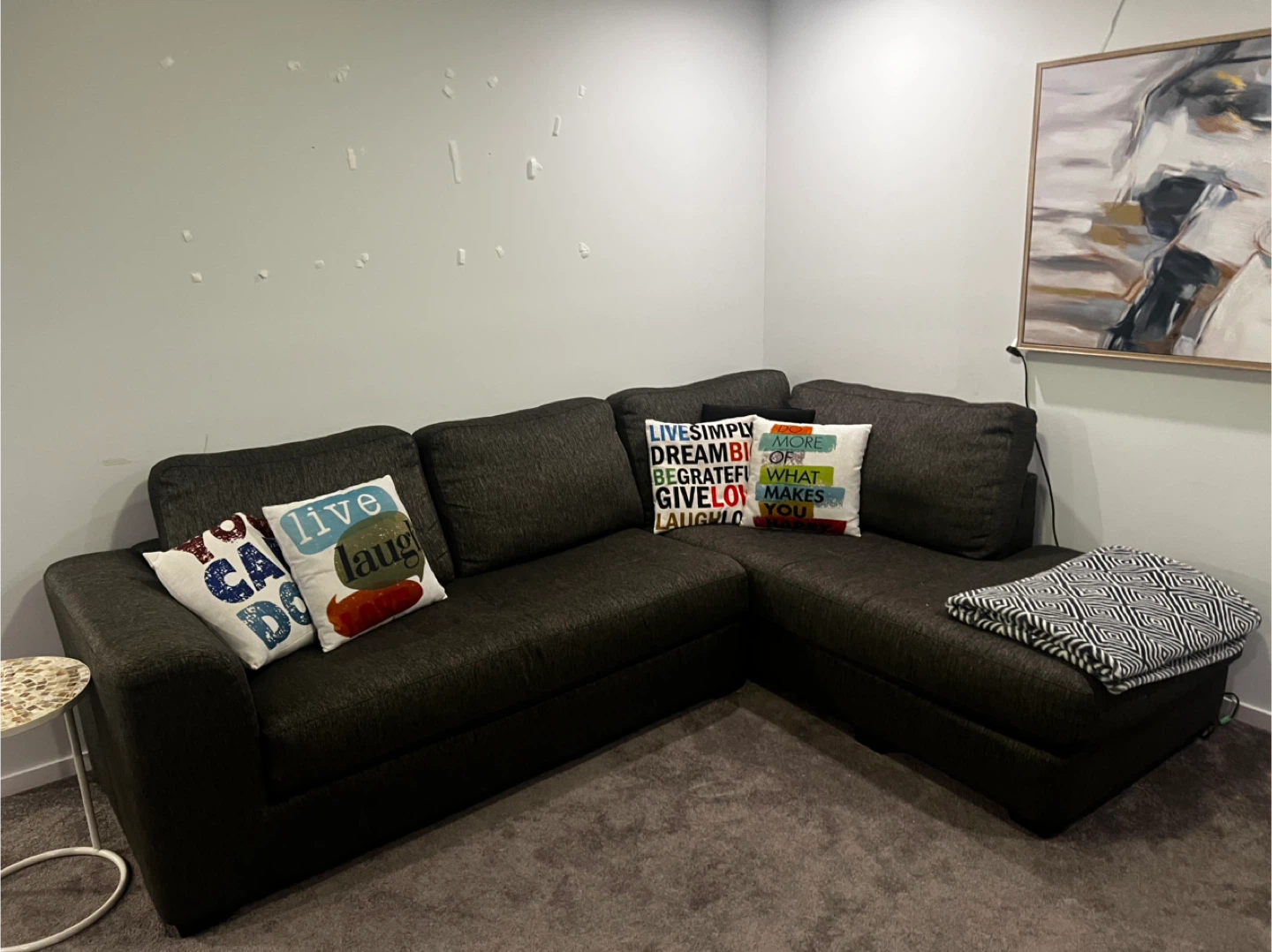 Dark Grey Sectional Sofa - photo 3