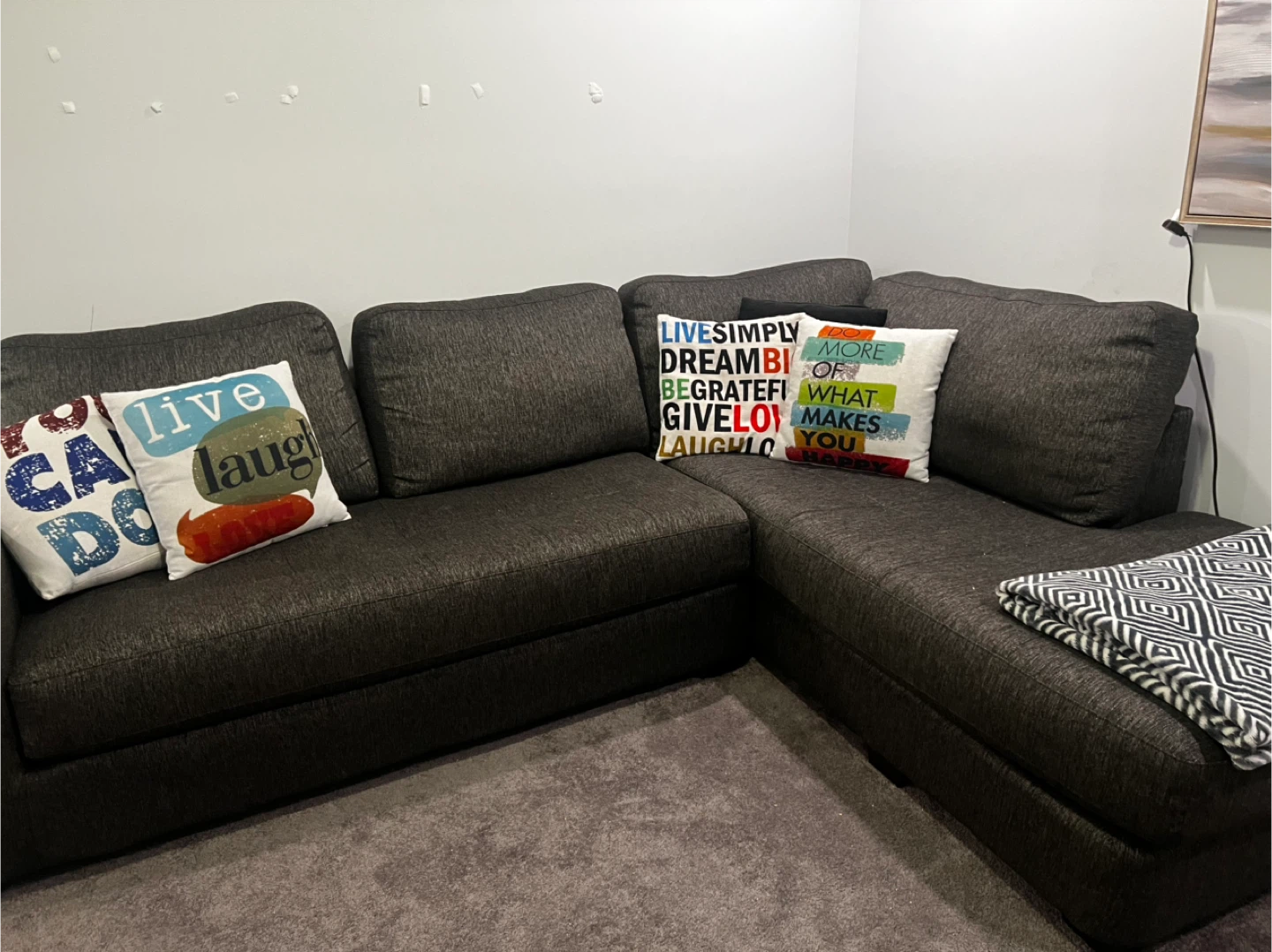 Dark Grey Sectional Sofa