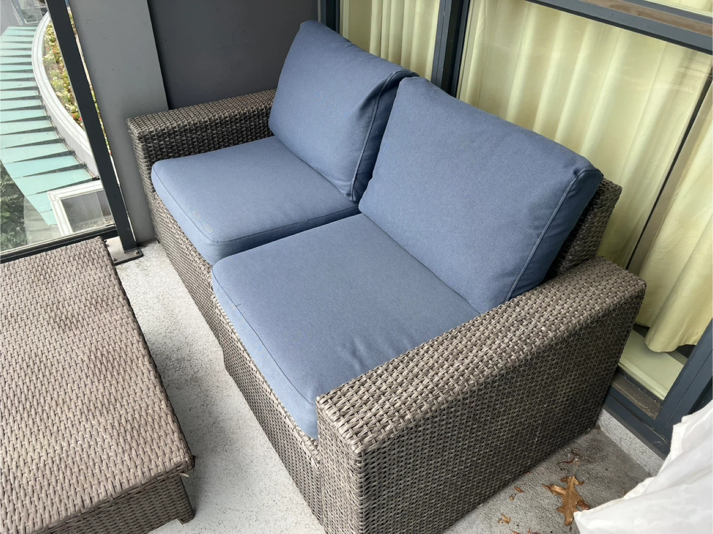 IKEA modular sofa with cushions & table