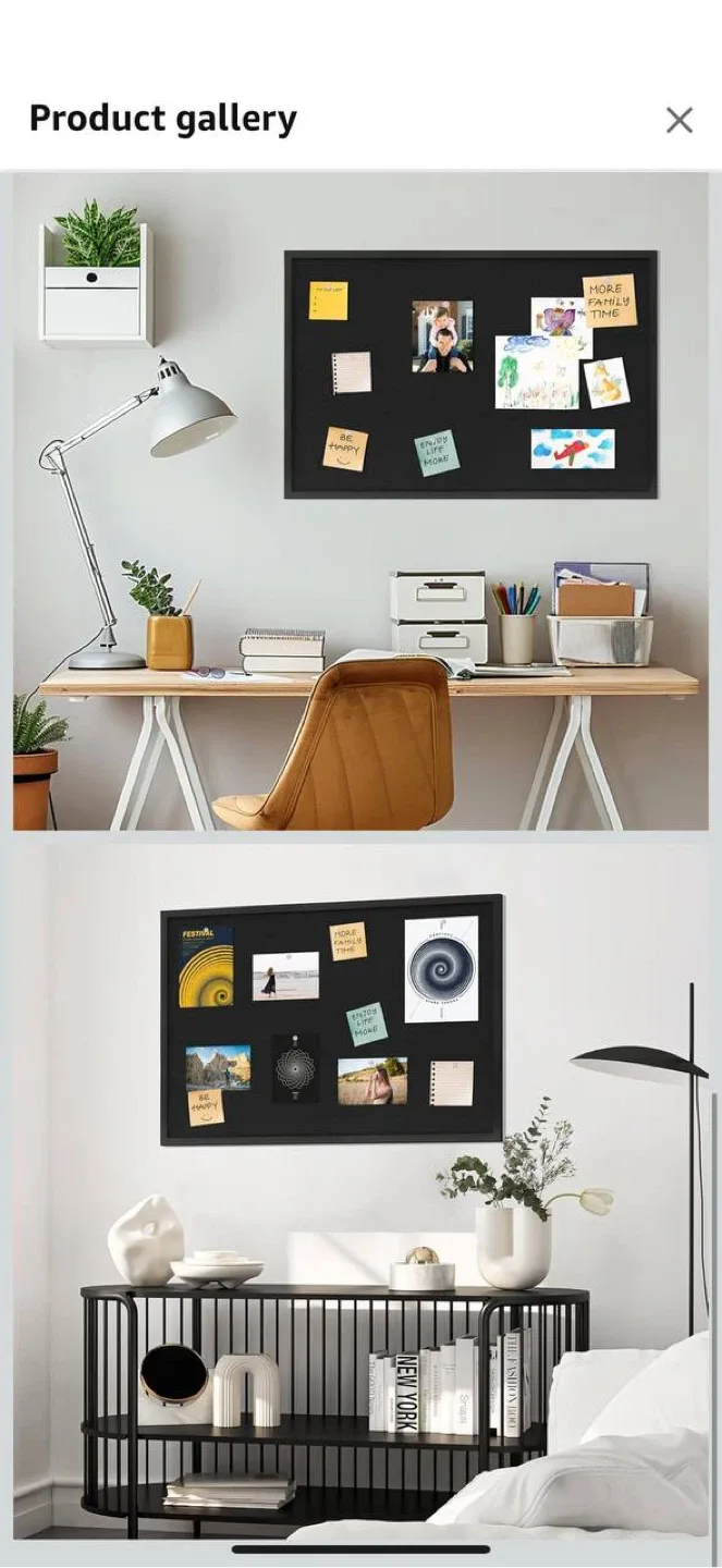 DAHAPYBOO Black Cork Board – 20”x30” – New image indicator(5)