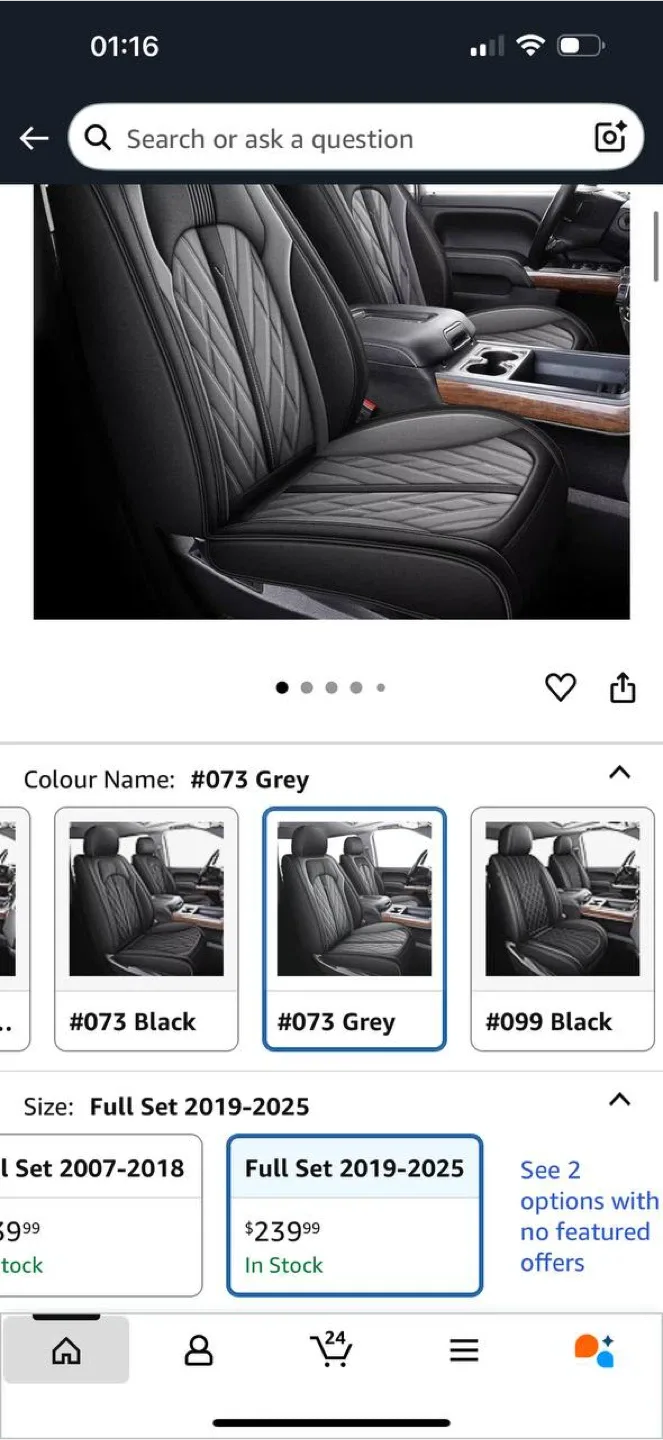 Truck Seat Covers for Chevrolet Silverado / GMC Sierra 1500- image indicator(2)