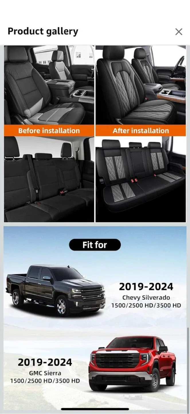 Truck Seat Covers for Chevrolet Silverado / GMC Sierra 1500- image indicator(6)