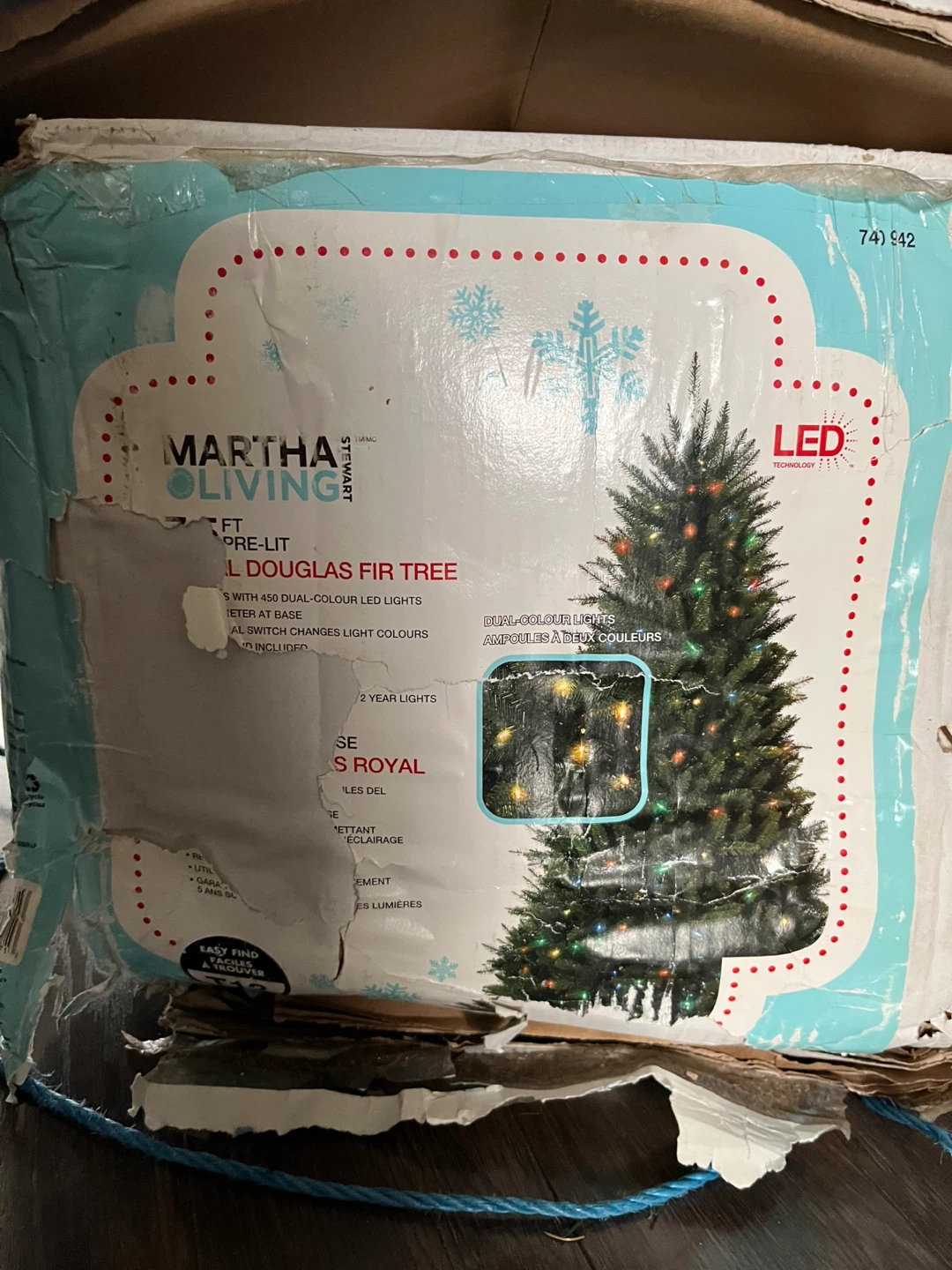 7 1/2 feet Christmas Tree with led lights - white or colour - photo 5