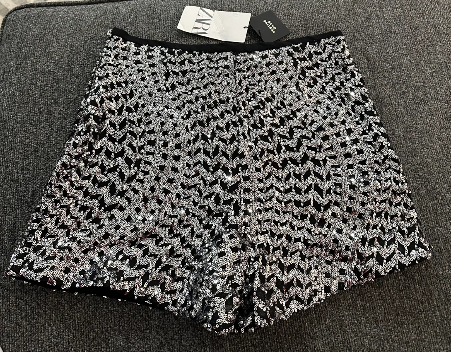 Zara Sequin Shorts - Size M - photo 2