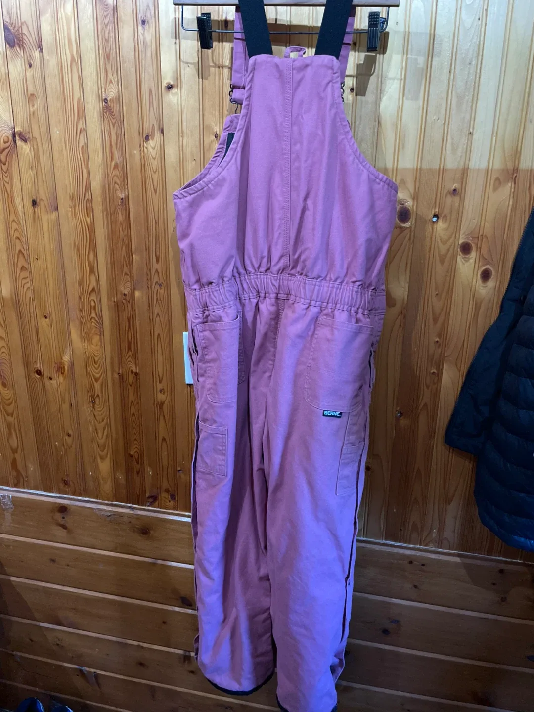 NEW Berne Workwear Pink Snow Bibs - Size G/L image indicator(3)