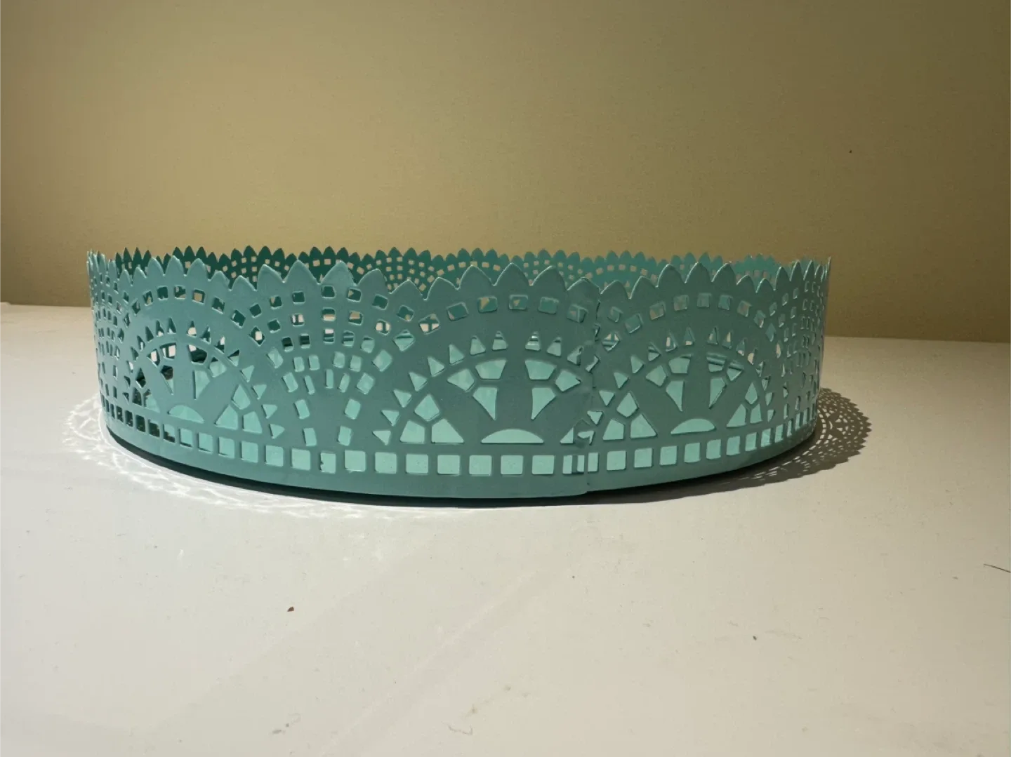 Turquoise Decorative Metal Tray image indicator(2)