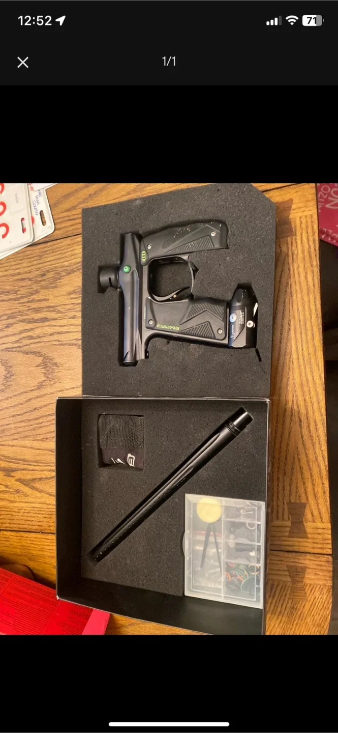 Empire Mini GS Paintball Gun w/ 2pc Barrel - Dust Black