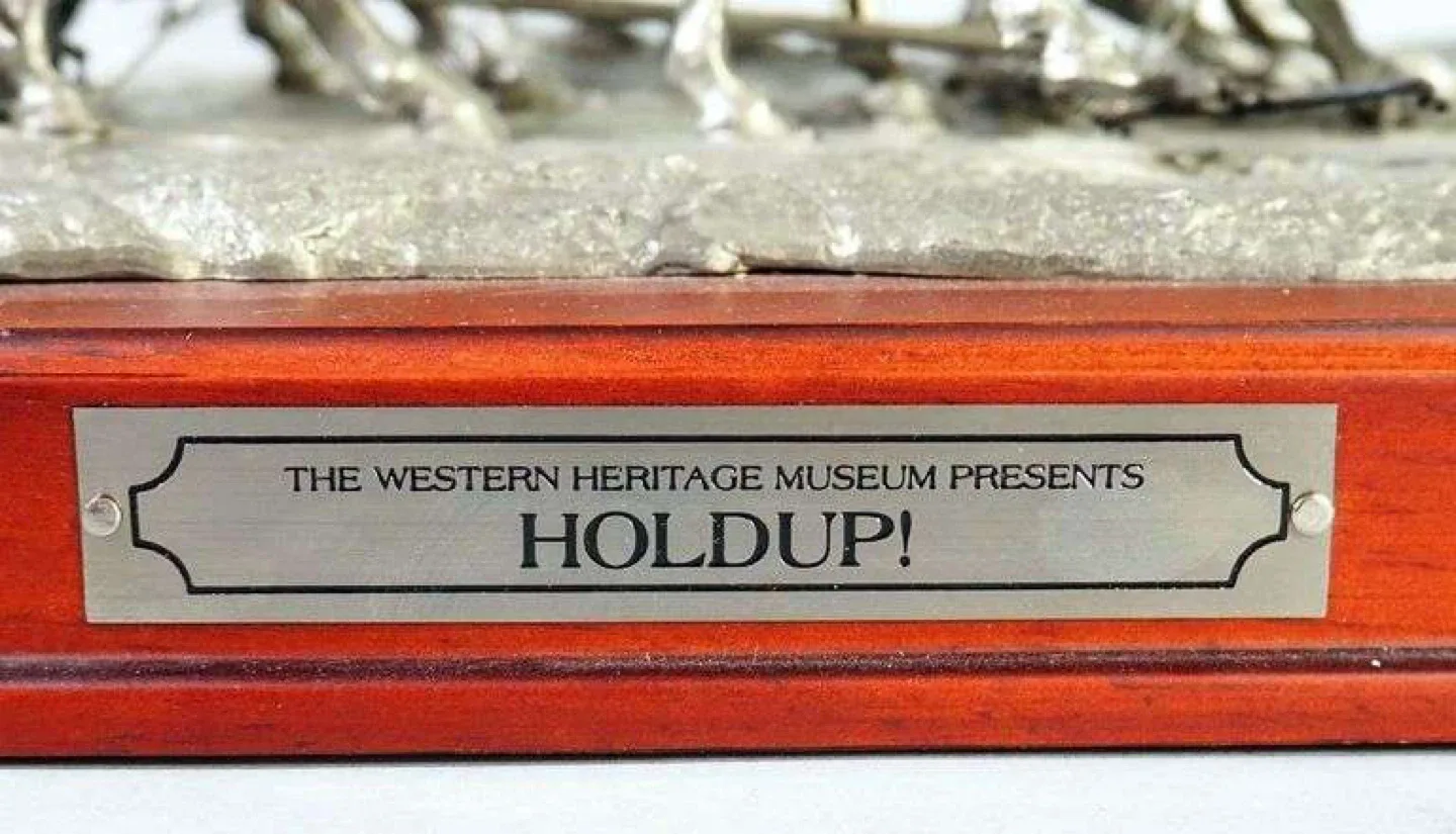 The Western Heritage Museum Presents Holdup! Sculpture 22” long image indicator(5)