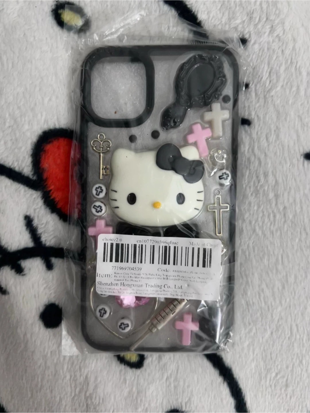 Hello Kitty iPhone Case with Charms - New!