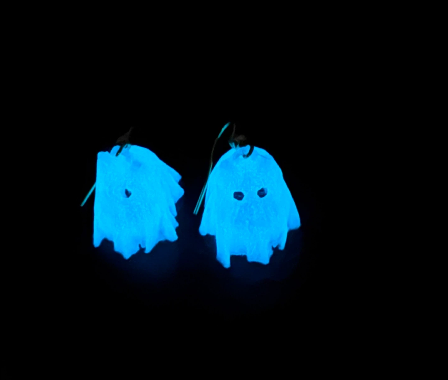 Ghost Earrings - Handmade Halloween Jewellery - photo 2