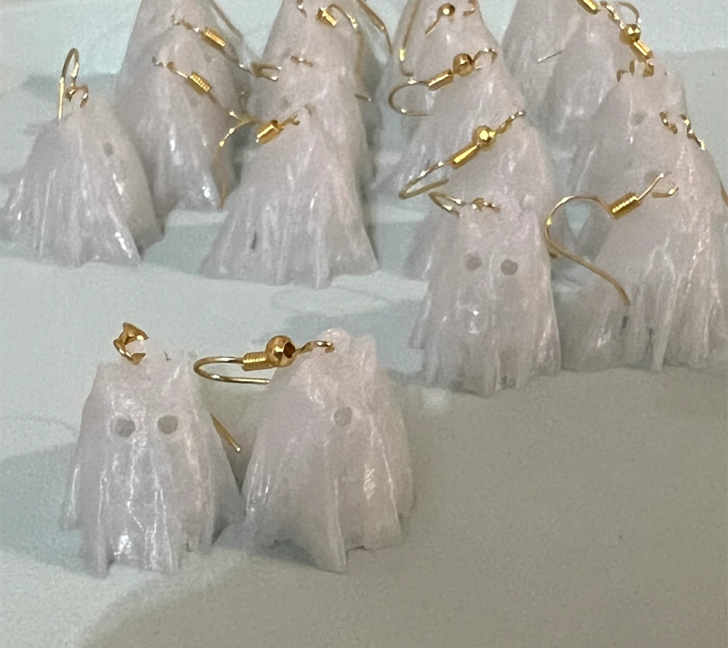 Ghost Earrings - Handmade Halloween Jewellery - photo 3