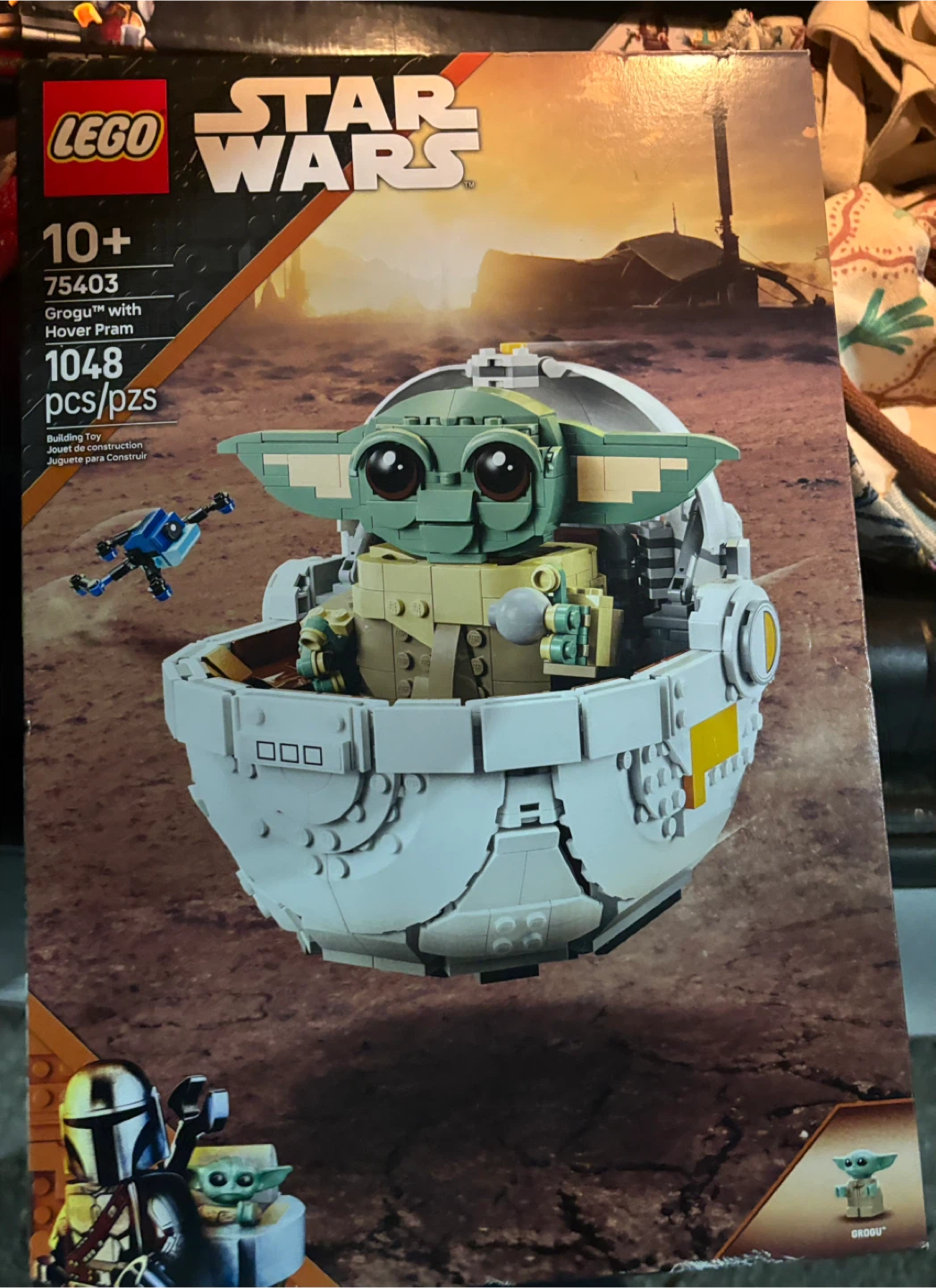 LEGO Star Wars 75403 Grogu with Hover Pram (1048 Pieces)