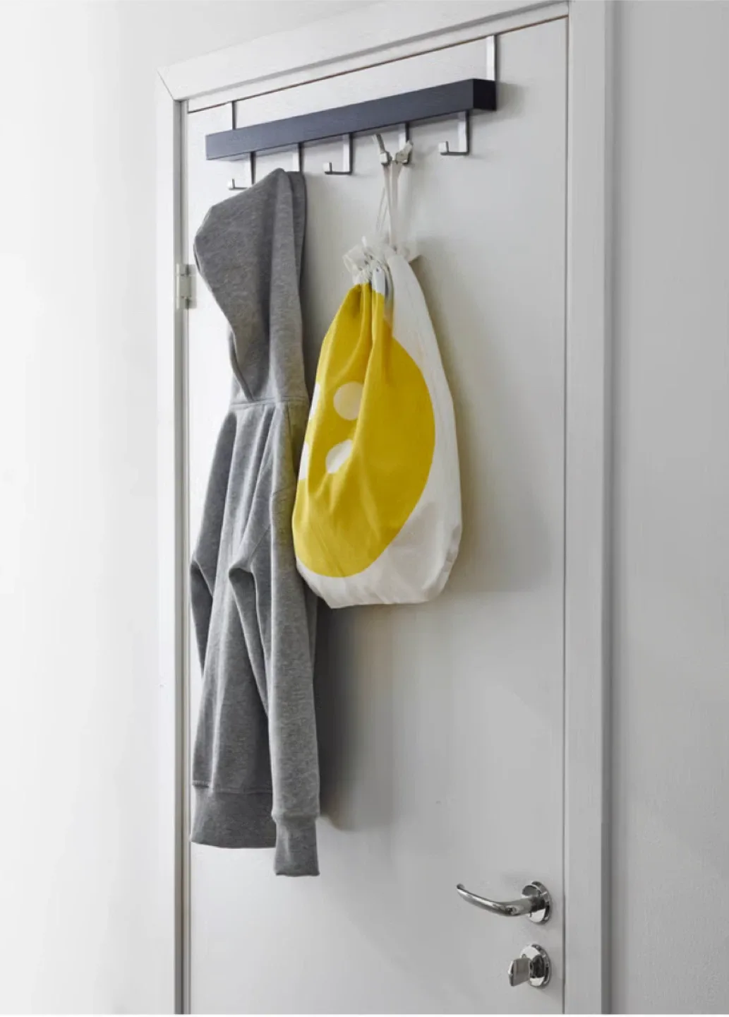 Black Over-the-Door Hook Rack image indicator(2)