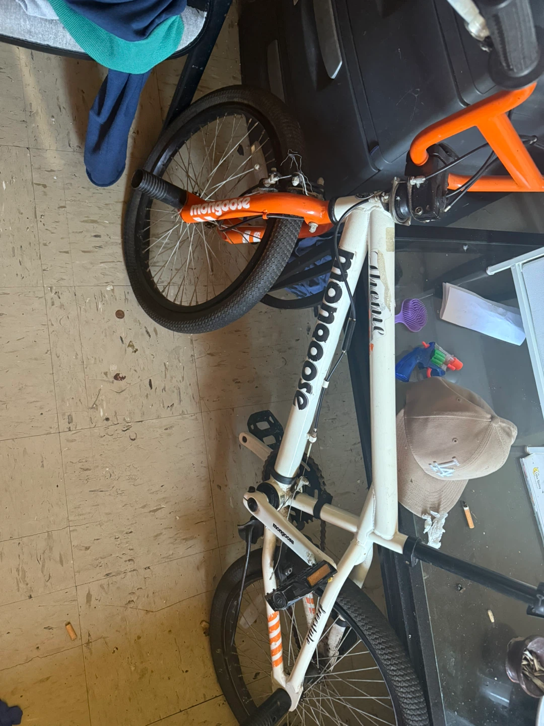 Mongoose BMX Bike - White & Orange