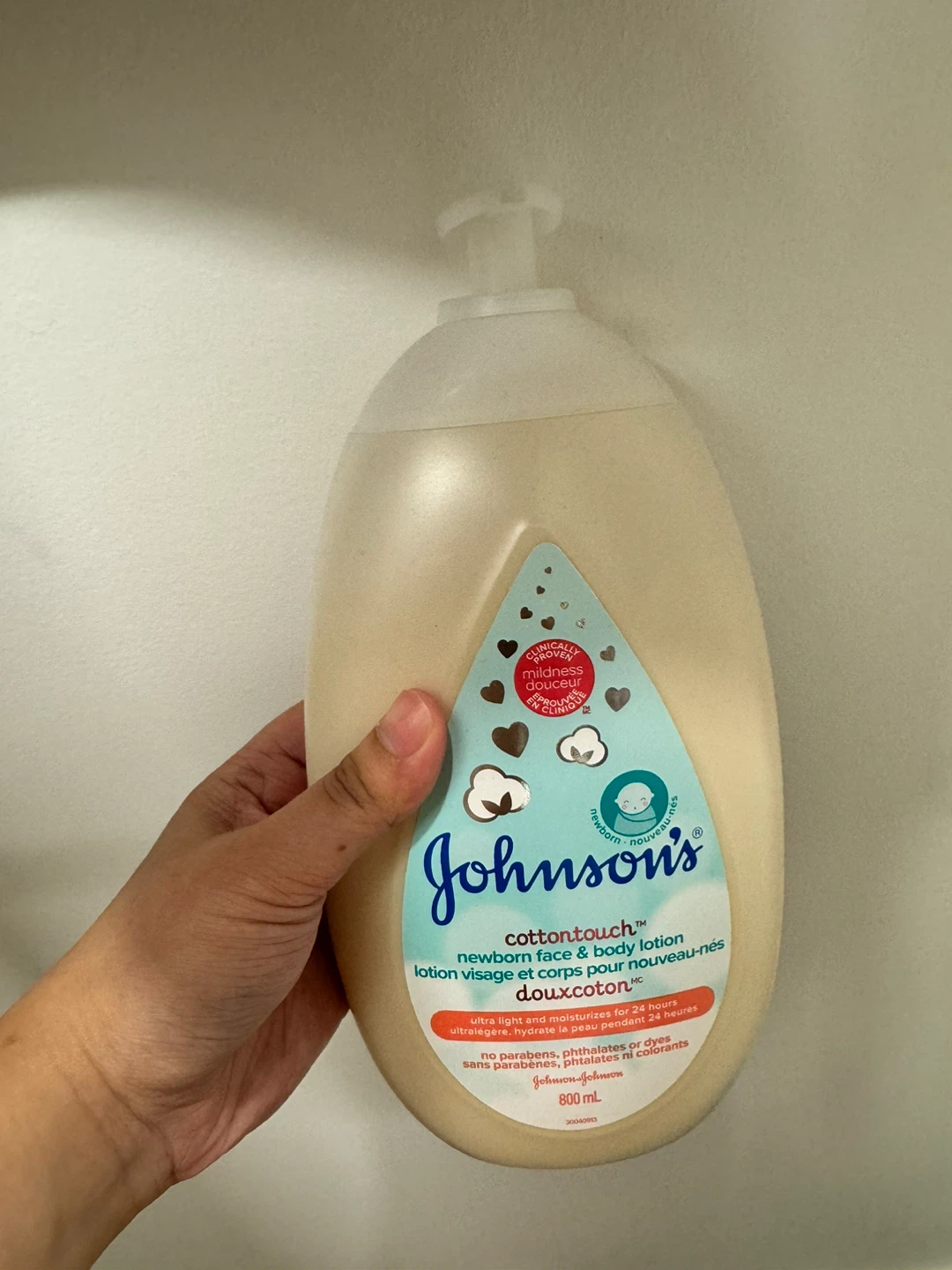 Johnson's Cottontouch Newborn Face & Body Lotion 800ml