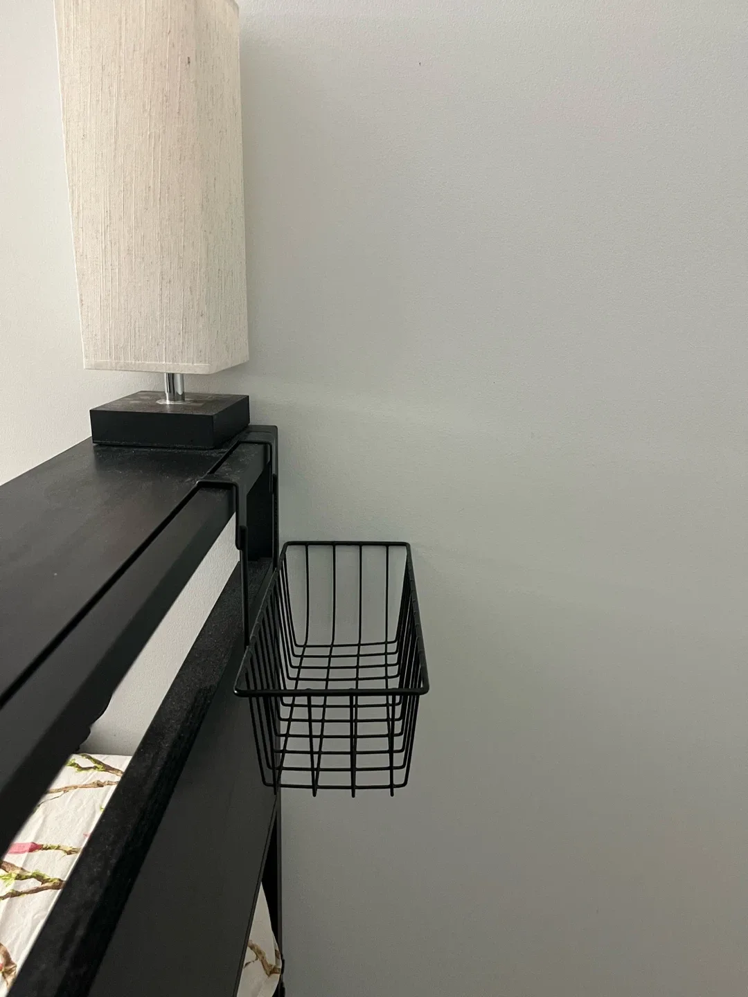 Black Bed Frame with Shelf image indicator(4)