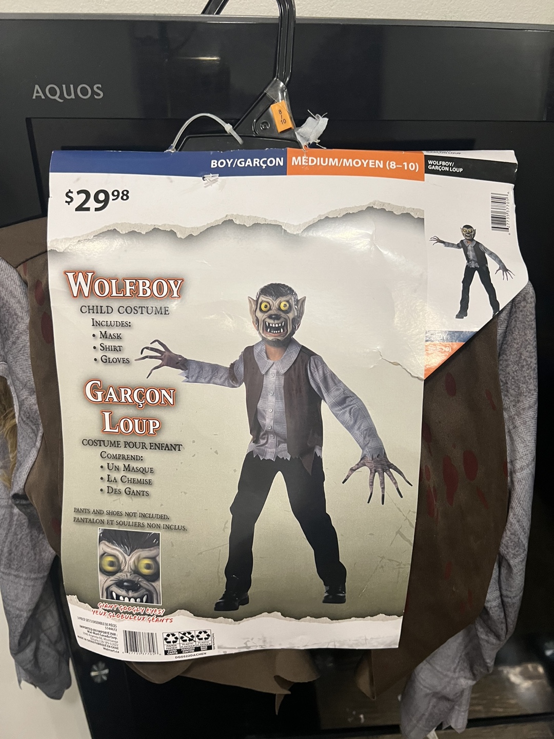 Wolfboy Child Costume (M 8-10)