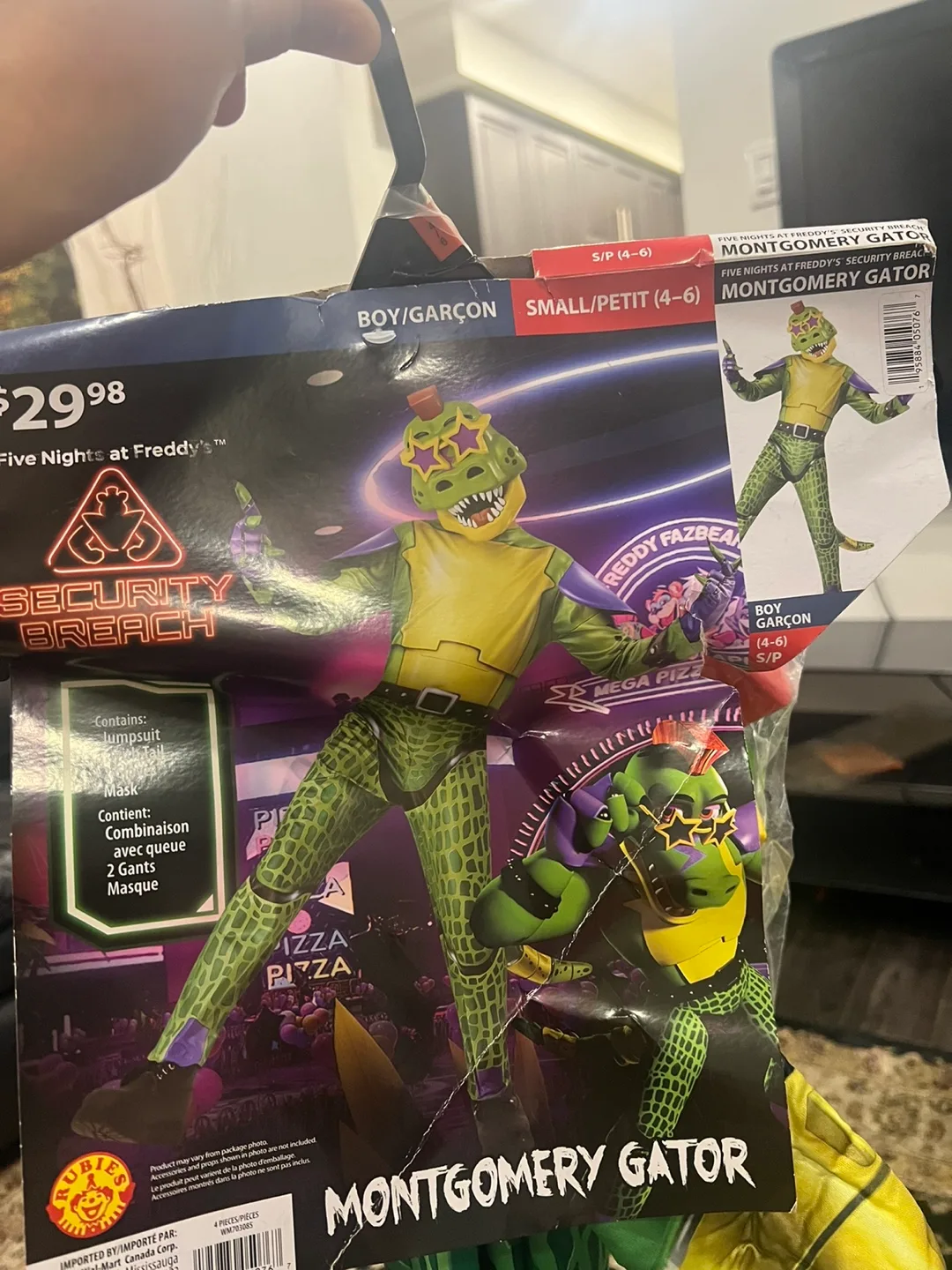 Montgomery Gator Costume - Five Nights at Freddy's - Size 4-6 image indicator(2)