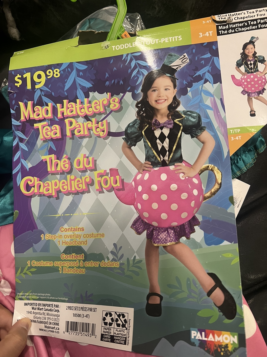 Mad Hatter's Tea Party Costume - Size 3-4T