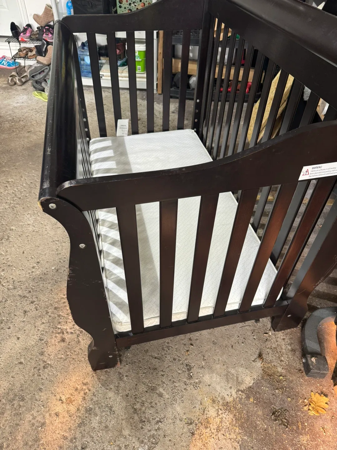 Dark Brown Baby Crib image indicator(2)