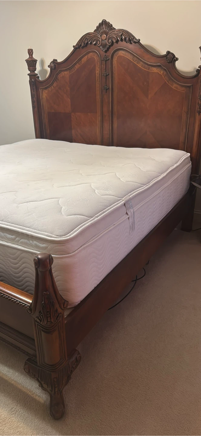 Ornate Wood Bed Frame