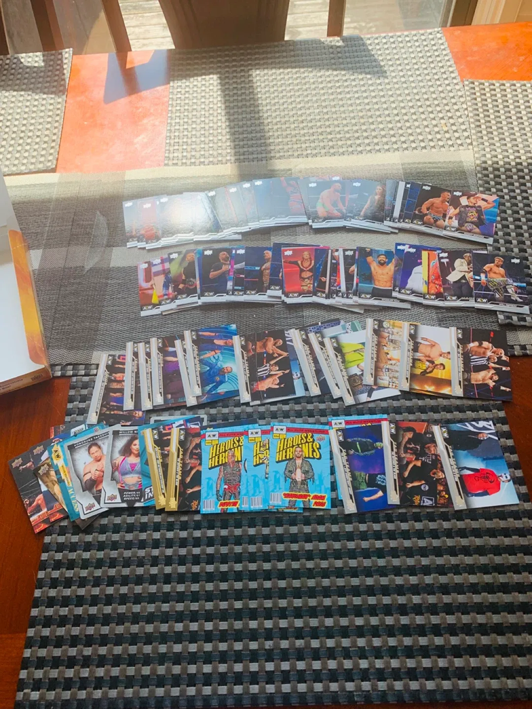 AEW over 100 loose trading upper deck cards image indicator(4)