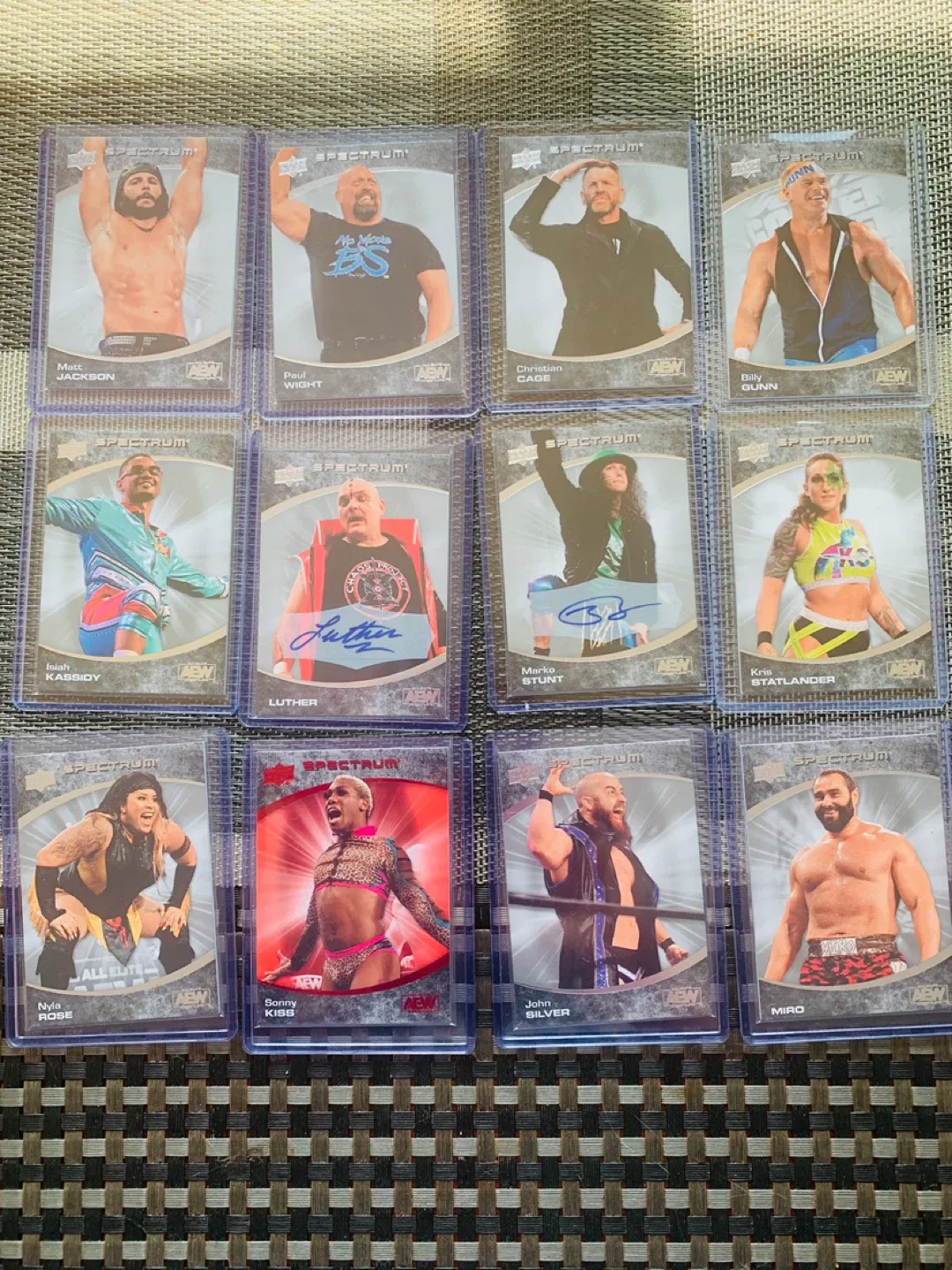 AEW over 100 loose trading upper deck cards image indicator(2)