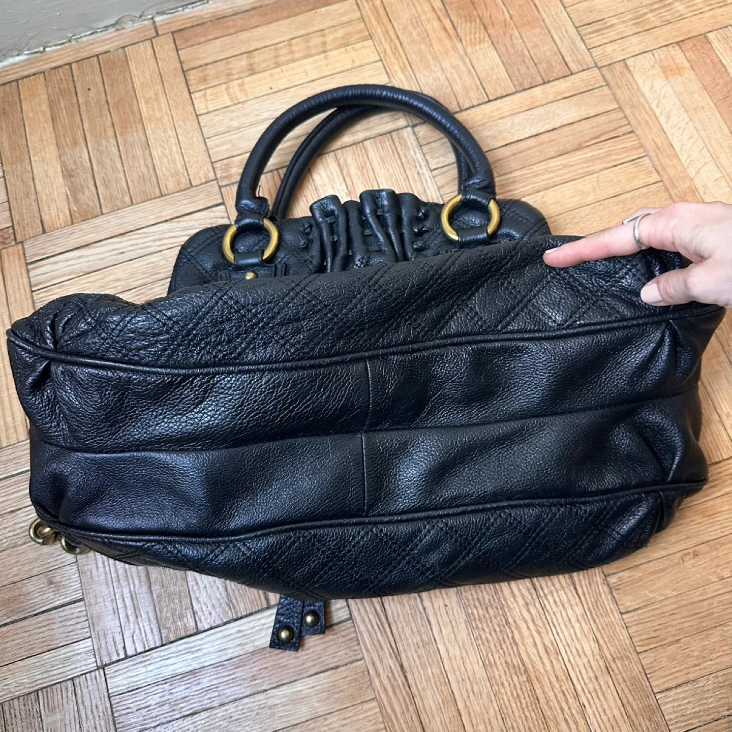 Cecilia Satchel Marc Jacobs Black Leather image indicator(6)