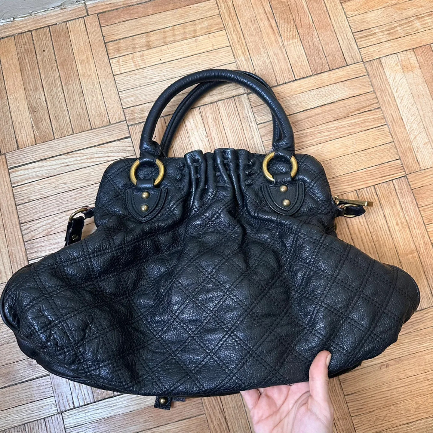 Cecilia Satchel Marc Jacobs Black Leather image indicator(5)