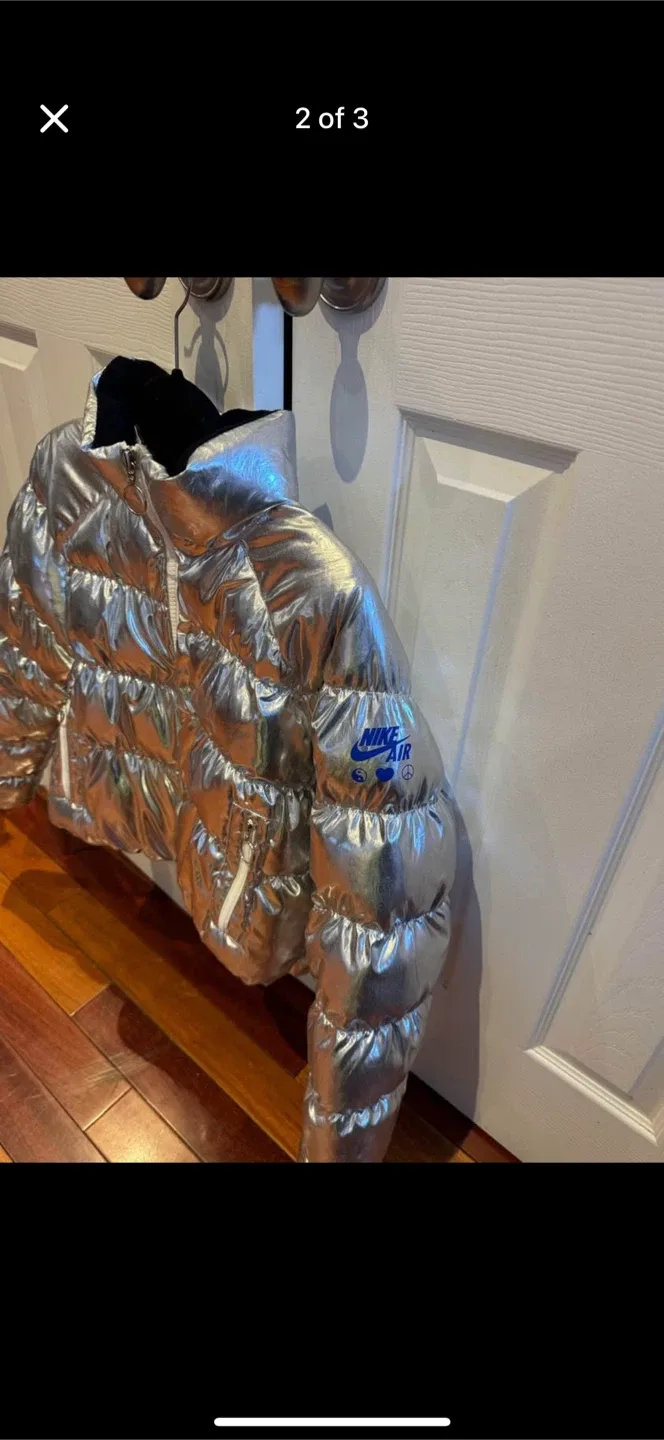 Nike Air Puffer Jacket - Silver, XS image indicator(2)